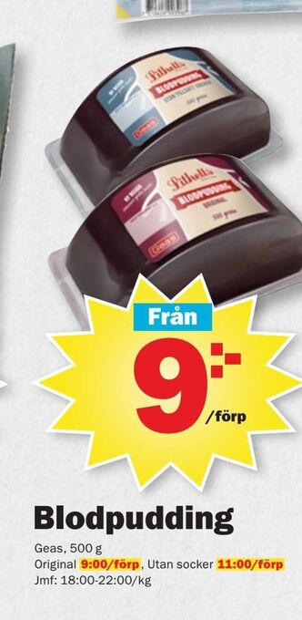 Pekås Blodpudding erbjuda