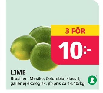 Tempo Lime erbjuda