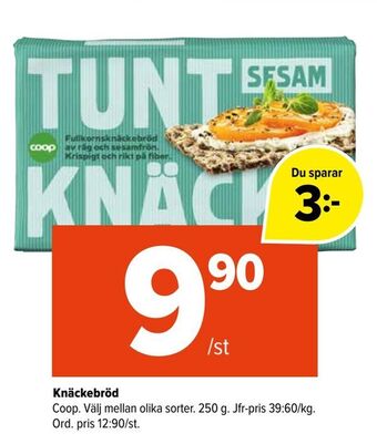 Coop Extra Knäckebröd erbjuda