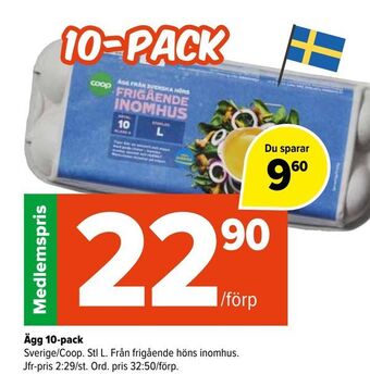 Coop Extra Ägg 10-pack erbjuda