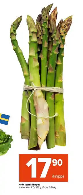 Coop Extra Grön sparris i knippe erbjuda