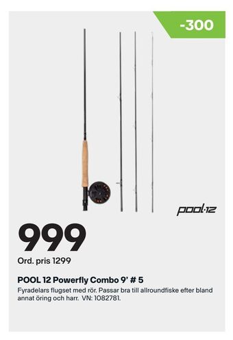 XXL POOL 12 Powerfly Combo 9' # 5 erbjuda