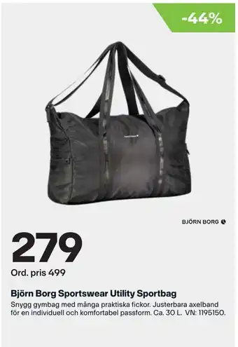 XXL Björn Borg Sportswear Utility Sportbag erbjuda