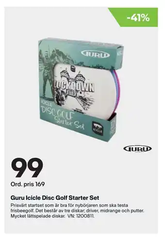 Guru Icicle Disc Golf Starter Set