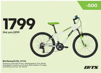 XXL Bits Racing 24 21s, 8-11 år erbjuda