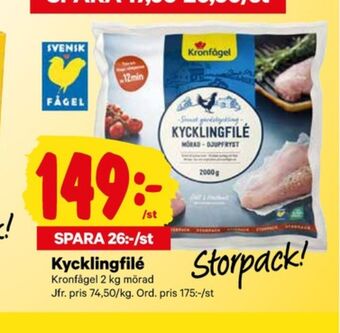 City Gross Kronfågel kycklingfilé erbjuda