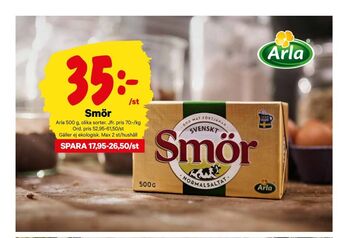 City Gross Svenskt smör erbjuda