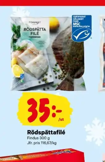 City Gross Findus rödspättafilé erbjuda