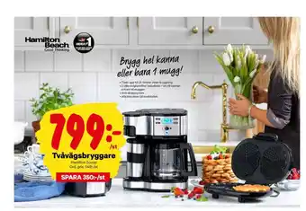 City Gross Hamilton beach kaffebryggare erbjuda