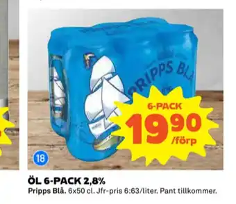 Coop Pripps blå öl erbjuda