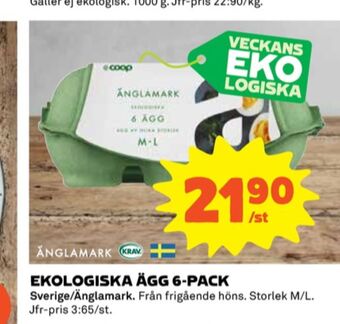 Coop Änglamark ägg erbjuda