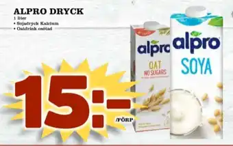 Matdax Alpro havredryck erbjuda