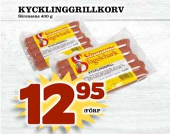 Matdax Sörensens kycklingkorv erbjuda