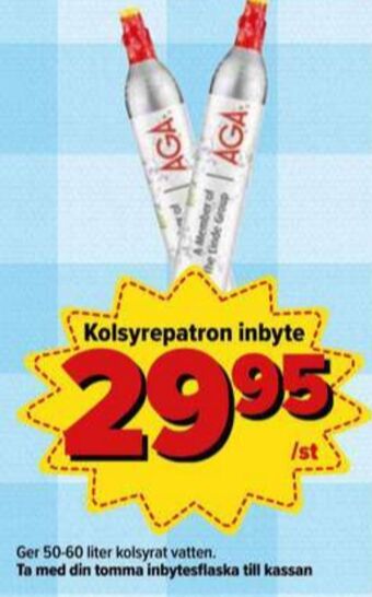 Östenssons Aga kolsyrepatron erbjuda