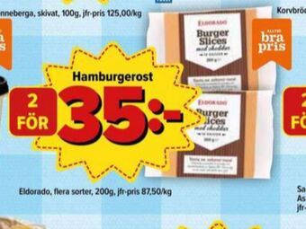 Östenssons Eldorado skivad ost erbjuda