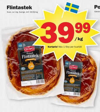 Pekås Scan flintastek erbjuda