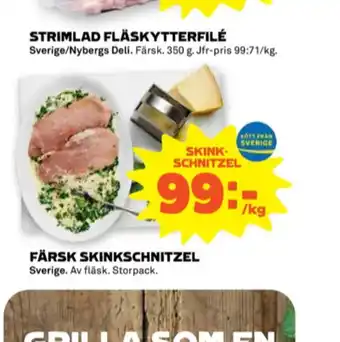 Stora Coop Dalsjöfors skinkschnitzel erbjuda