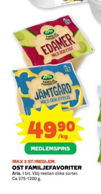 Stora Coop Arla edamer erbjuda