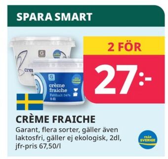 Tempo Garant crème fraiche erbjuda