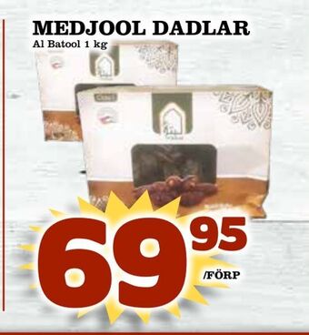 Matvärlden Tensta Medjool dadlar erbjuda
