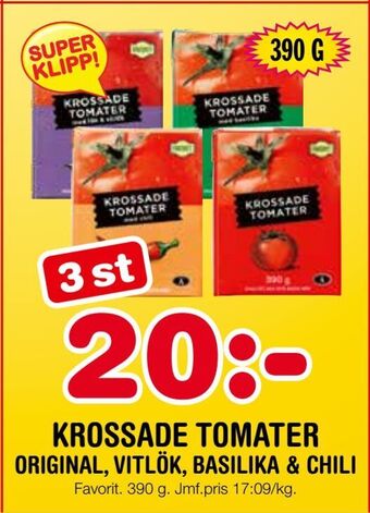 Nya Pulsen Krossade tomater erbjuda