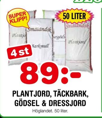 Nya Pulsen Plantjord, täckbark, gödsel & dressjord erbjuda