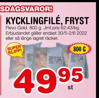 Nya Pulsen Kycklingfilé, fryst erbjuda