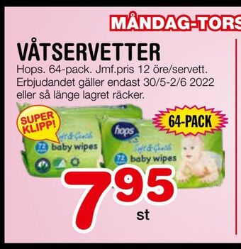 Nya Pulsen Våtservetter erbjuda