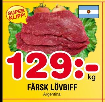 Nya Pulsen Färsk lövbiff erbjuda