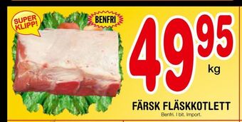 Nya Pulsen Färsk fläskkotlett erbjuda