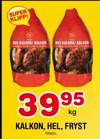 Nya Pulsen Kalkon, hel, fryst erbjuda