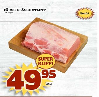 Nya Pulsen Färsk fläskkotlett erbjuda