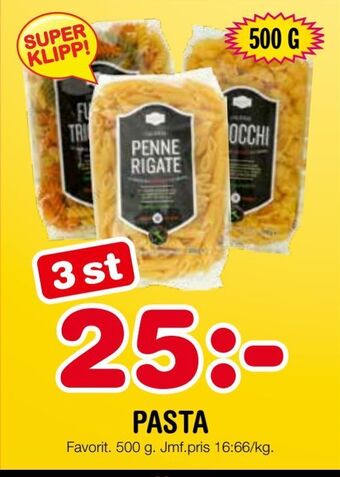 Nya Pulsen Pasta erbjuda