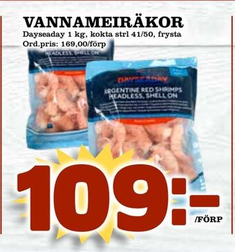 Supergrossen Vannameiräkor erbjuda