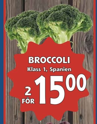 Supergrossen Broccoli erbjuda