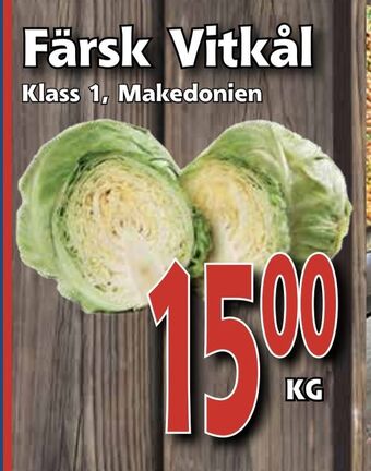 Supergrossen Färsk Vitkål erbjuda
