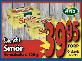 Supergrossen Svenskt Smör erbjuda
