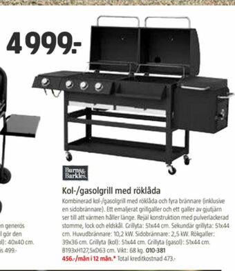 Burns & Barkles Gasolgrill