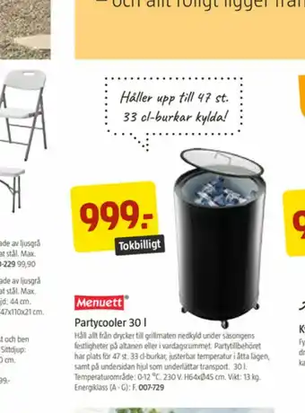 Jula Menuett Partykyl erbjuda