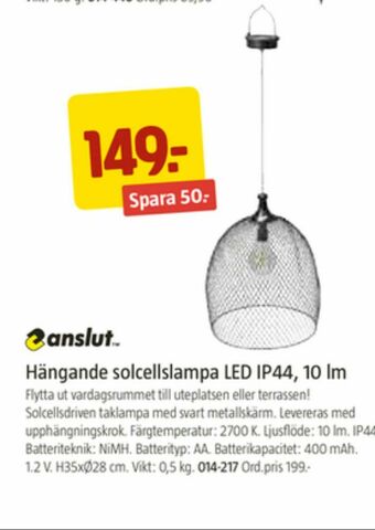 Jula Anslut Solcellslampor erbjuda