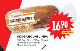 Willys Skogaholmslimpa erbjuda