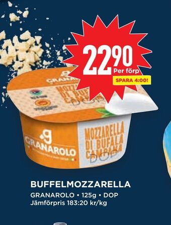 Willys Buffelmozzarella erbjuda