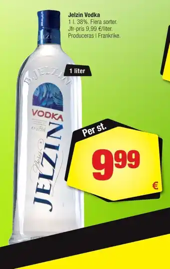 Calle Jelzin vodka erbjuda