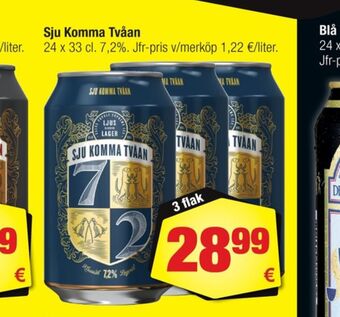 Calle Sju komma tvåan öl erbjuda