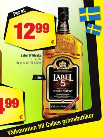 Calle Label 5 whisky erbjuda