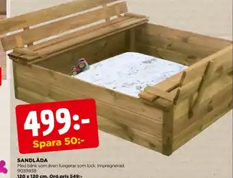 Jem&Fix Sunlife sandlåda erbjuda