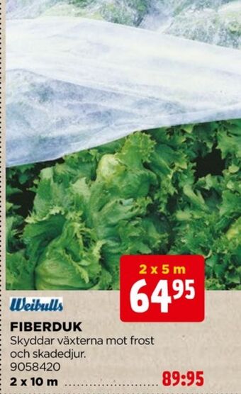 Jem&Fix Weibull fiberduk erbjuda
