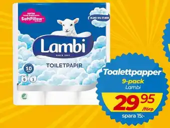 Lambi Toalettpapper 9-pack