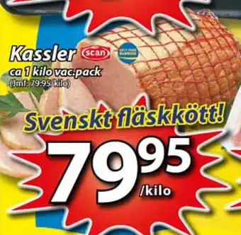 Extra Mjällby Stormarknad Kassler 1 kilo erbjuda