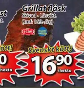 Extra Mjällby Stormarknad Grillat fläsk erbjuda